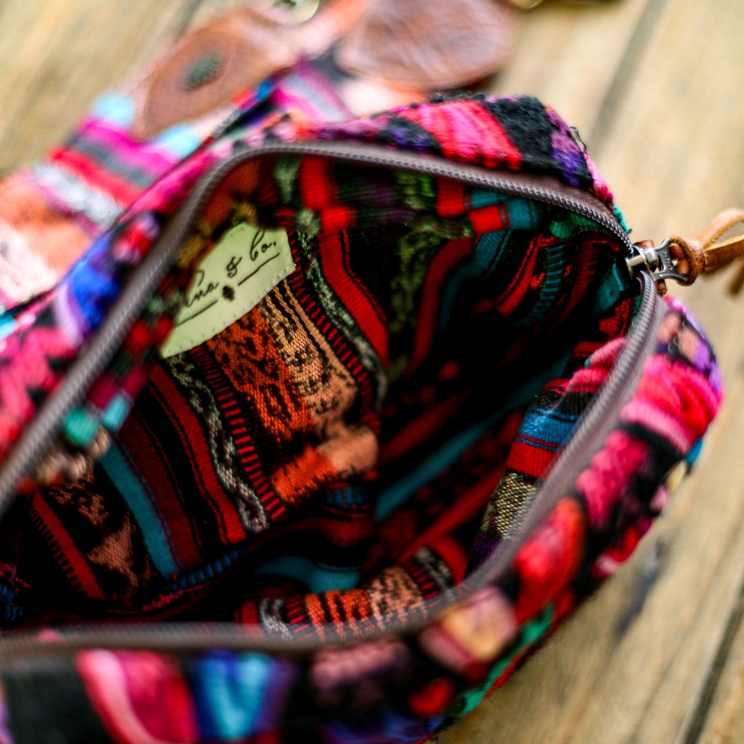 WANDER CROSSBODY SET - OOAK HUIPIL - HONEY - NO. 18554