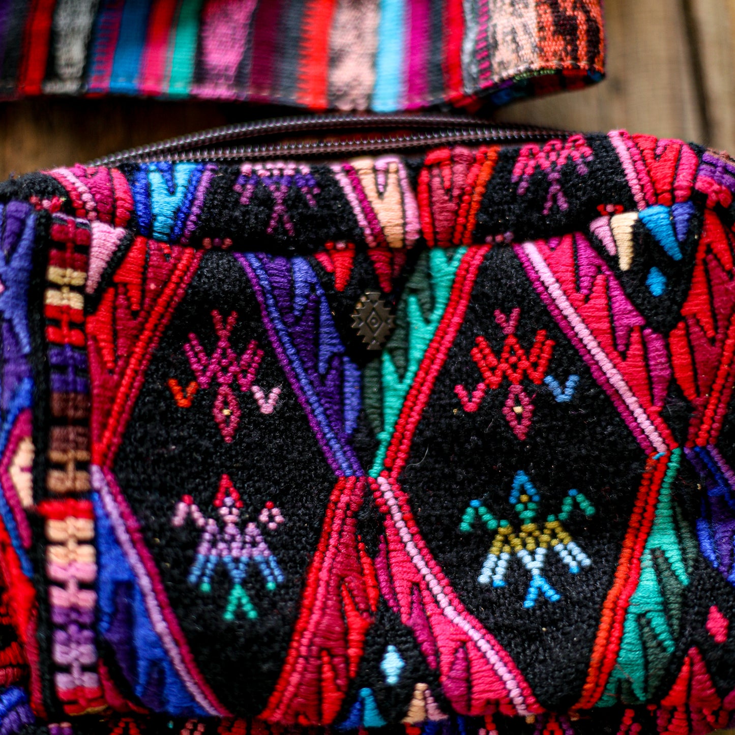 WANDER CROSSBODY SET - OOAK HUIPIL - HONEY - NO. 18554