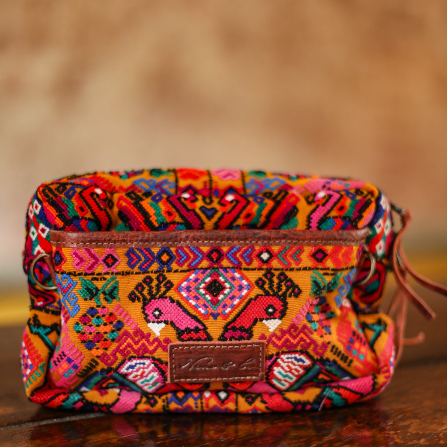 WANDER CROSSBODY BAG - LARGE - OOAK HUIPIL - COPPER - NO. 200481