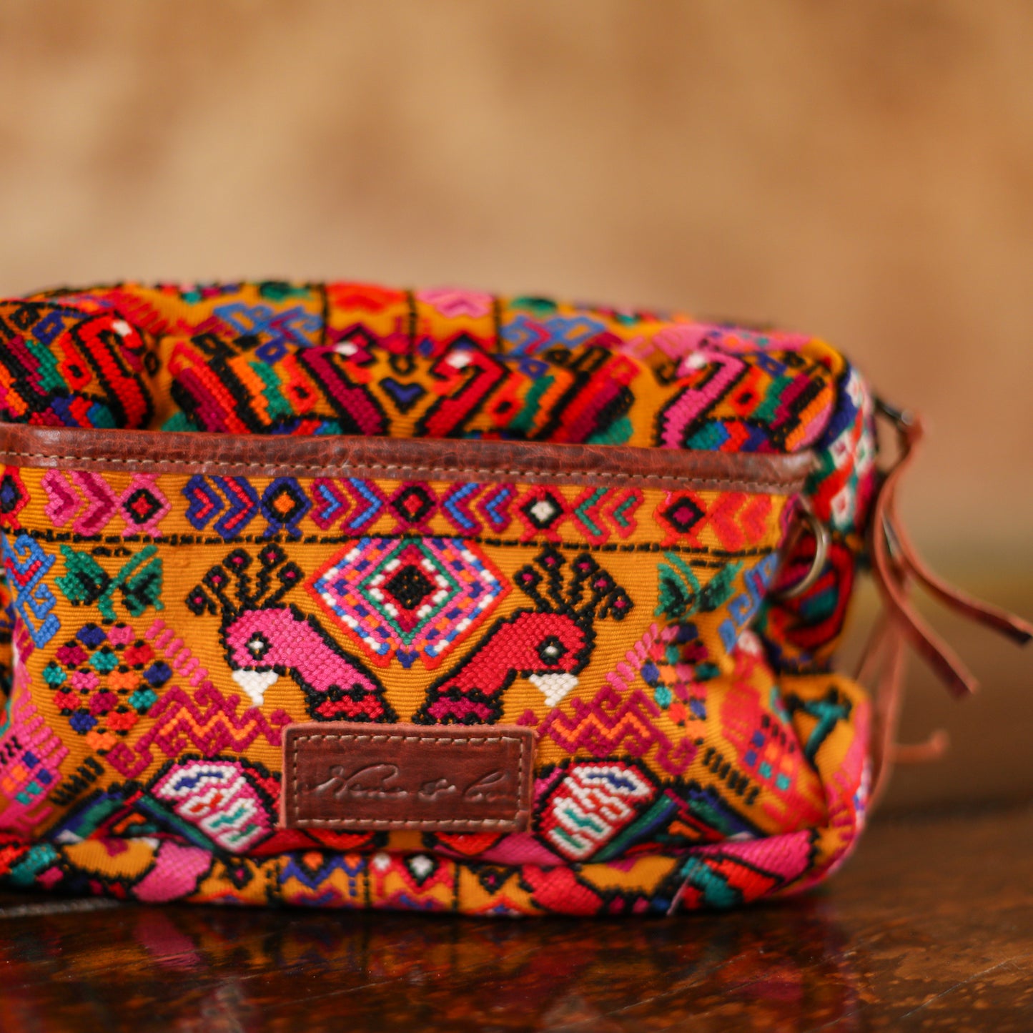WANDER CROSSBODY BAG - LARGE - OOAK HUIPIL - COPPER - NO. 200481