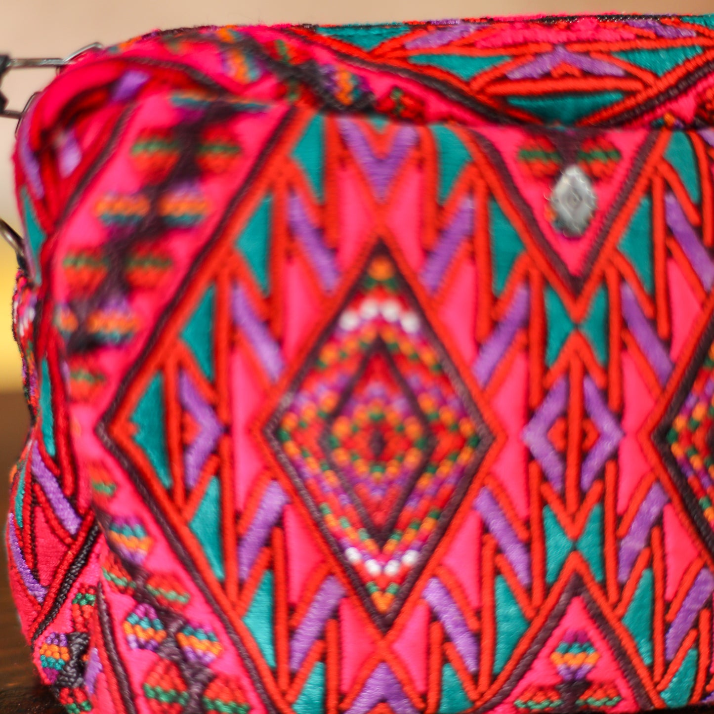 WANDER CROSSBODY BAG - LARGE - OOAK HUIPIL - BLACK - NO. 200470