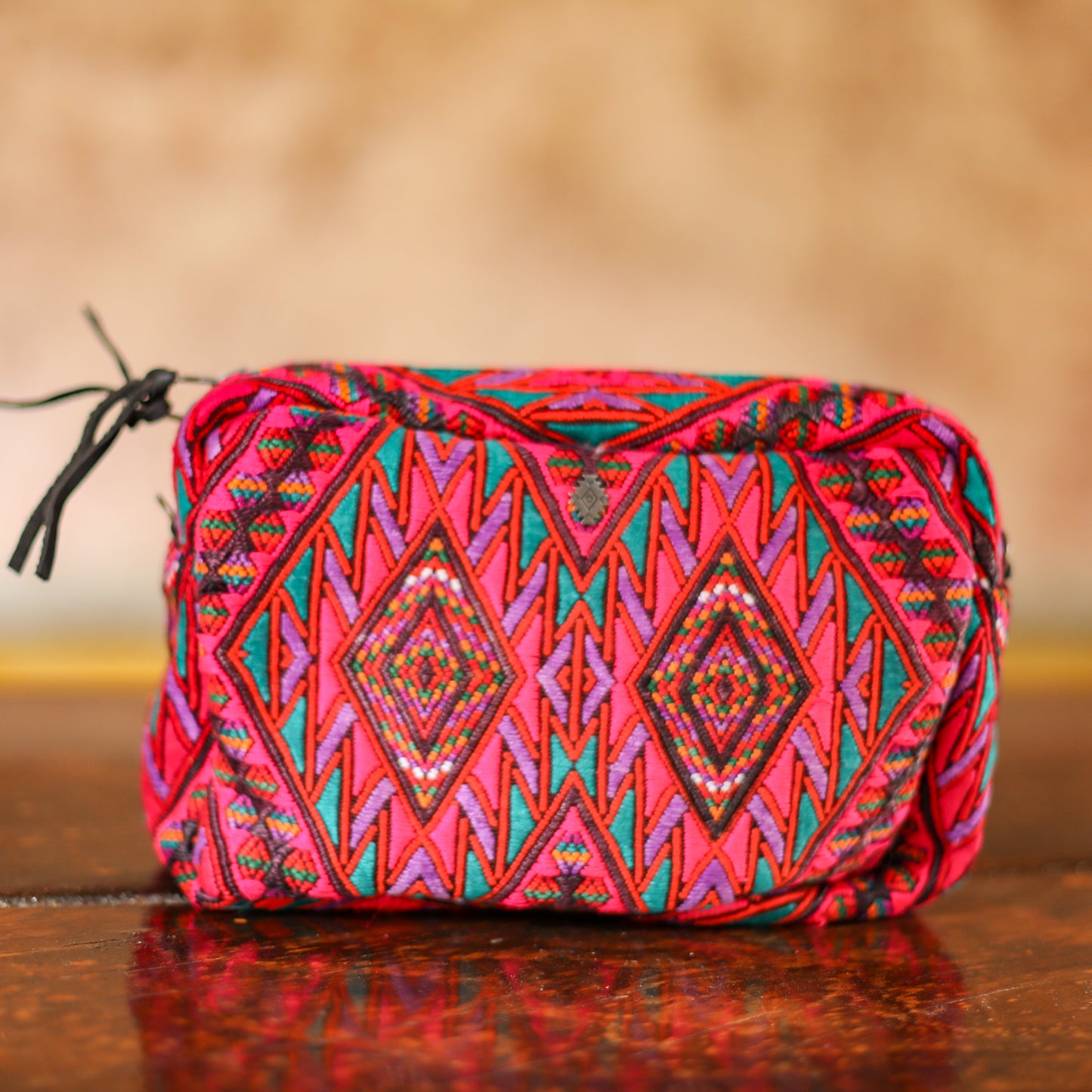 WANDER CROSSBODY BAG - LARGE - OOAK HUIPIL - BLACK - NO. 200470