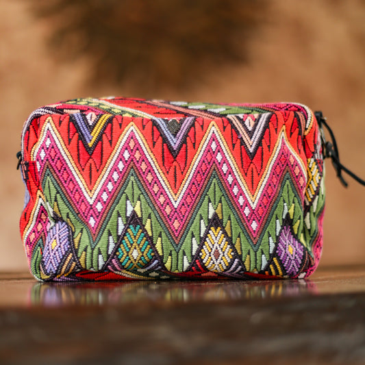WANDER CROSSBODY BAG - LARGE - OOAK HUIPIL - BLACK - NO. 200467