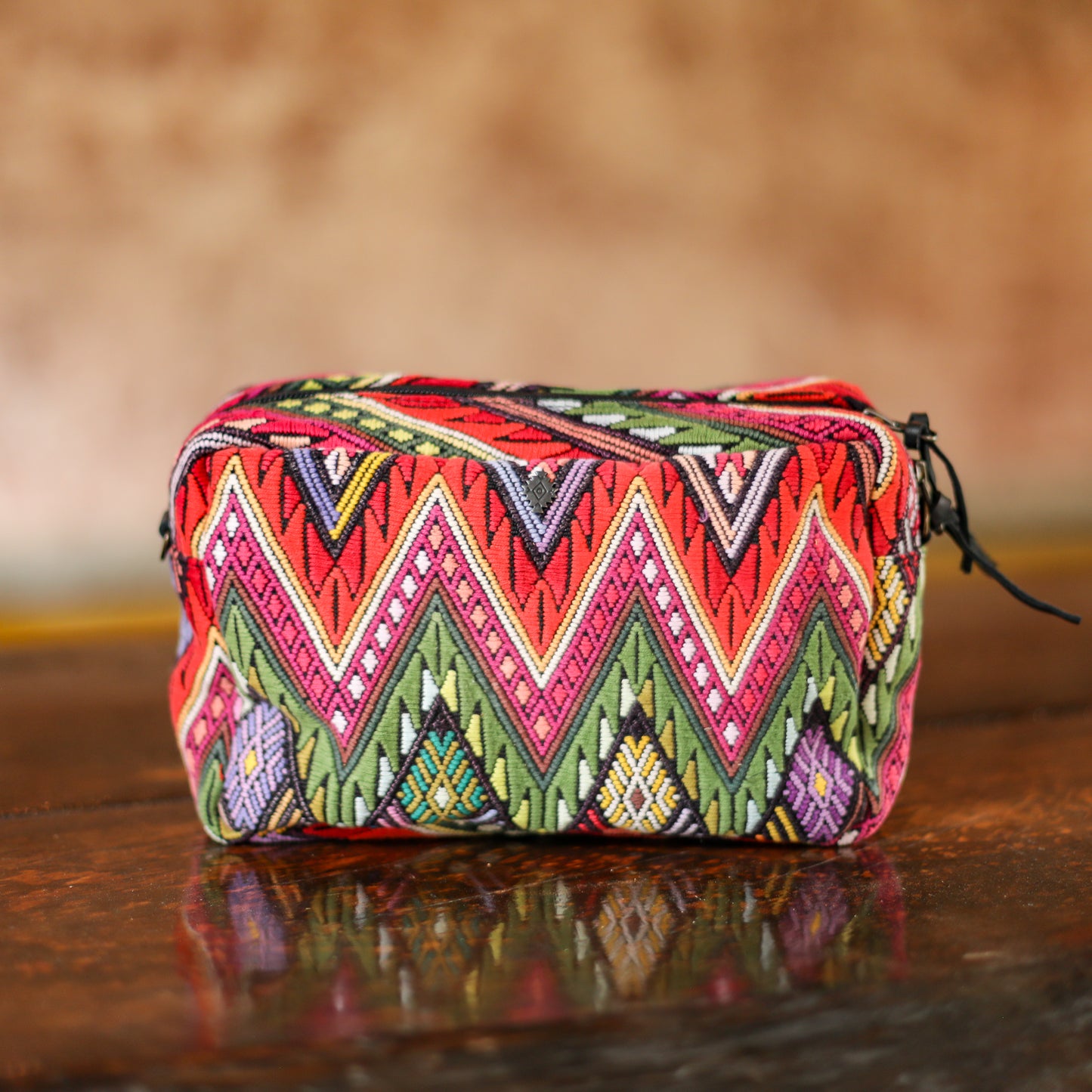 WANDER CROSSBODY BAG - LARGE - OOAK HUIPIL - BLACK - NO. 200467