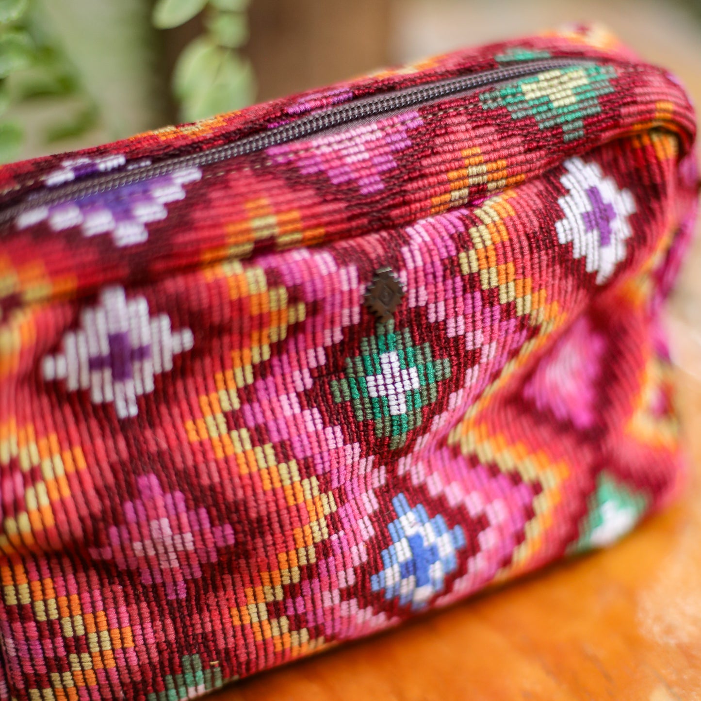 WANDER CROSSBODY BAG - LARGE - OOAK HUIPIL - CAFE - NO. 200465