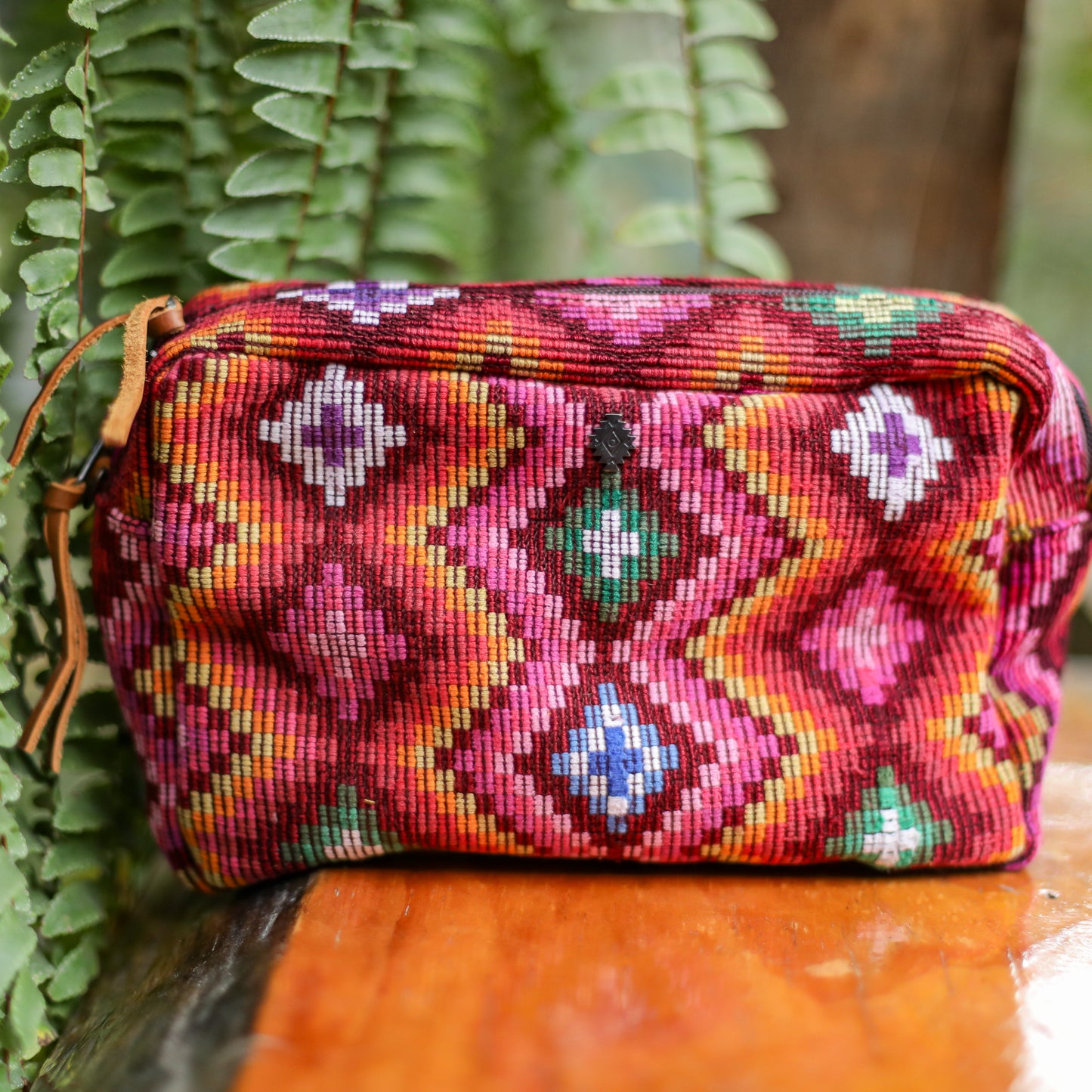 WANDER CROSSBODY BAG - LARGE - OOAK HUIPIL - CAFE - NO. 200465