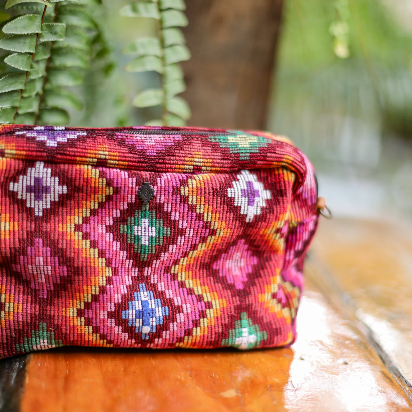 WANDER CROSSBODY BAG - LARGE - OOAK HUIPIL - CAFE - NO. 200465
