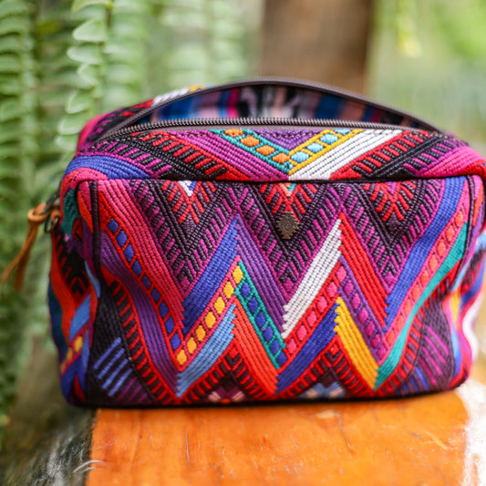 WANDER CROSSBODY BAG - LARGE - OOAK HUIPIL - CAFE - NO. 200464