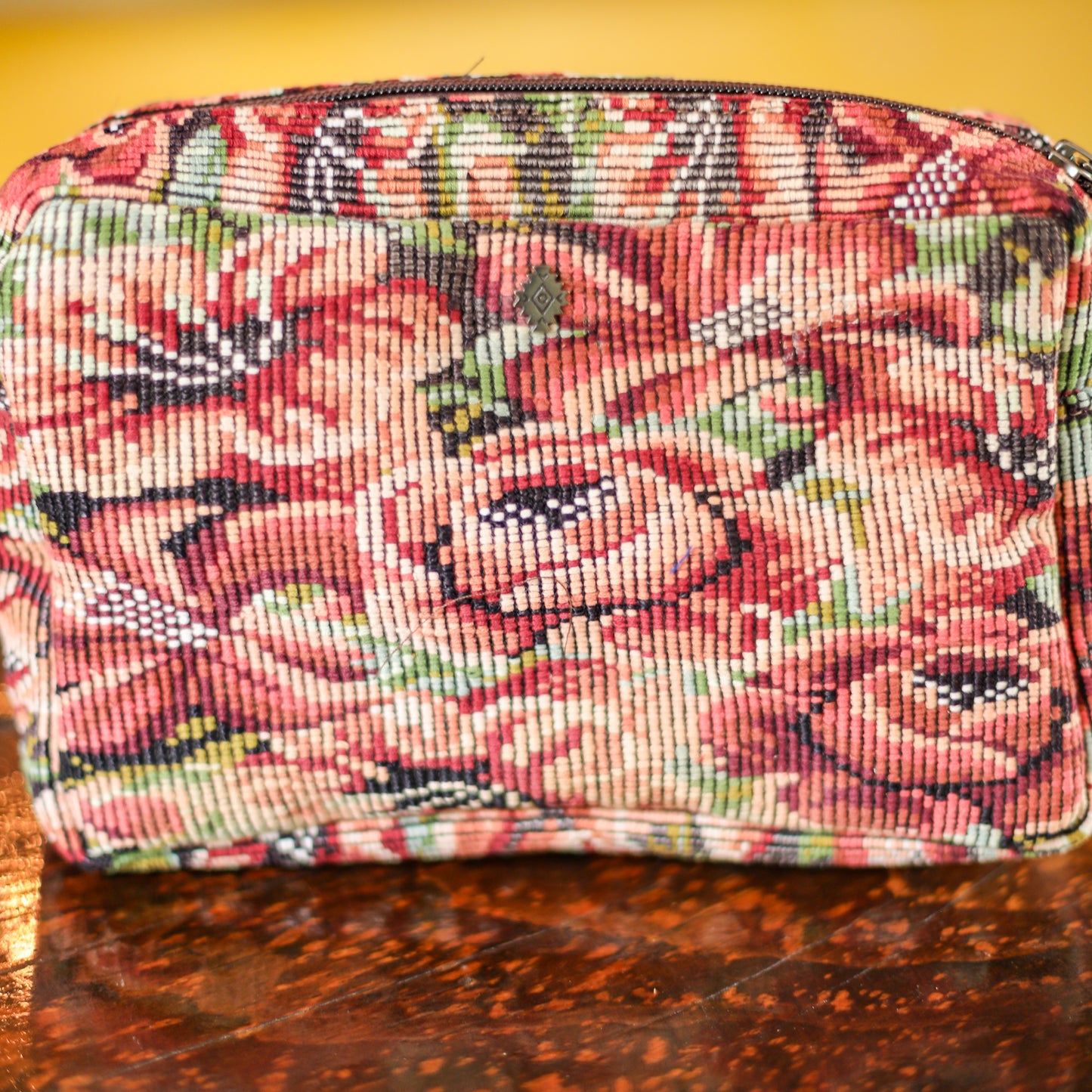 WANDER CROSSBODY BAG - LARGE - OOAK HUIPIL - CAFE - NO. 200458