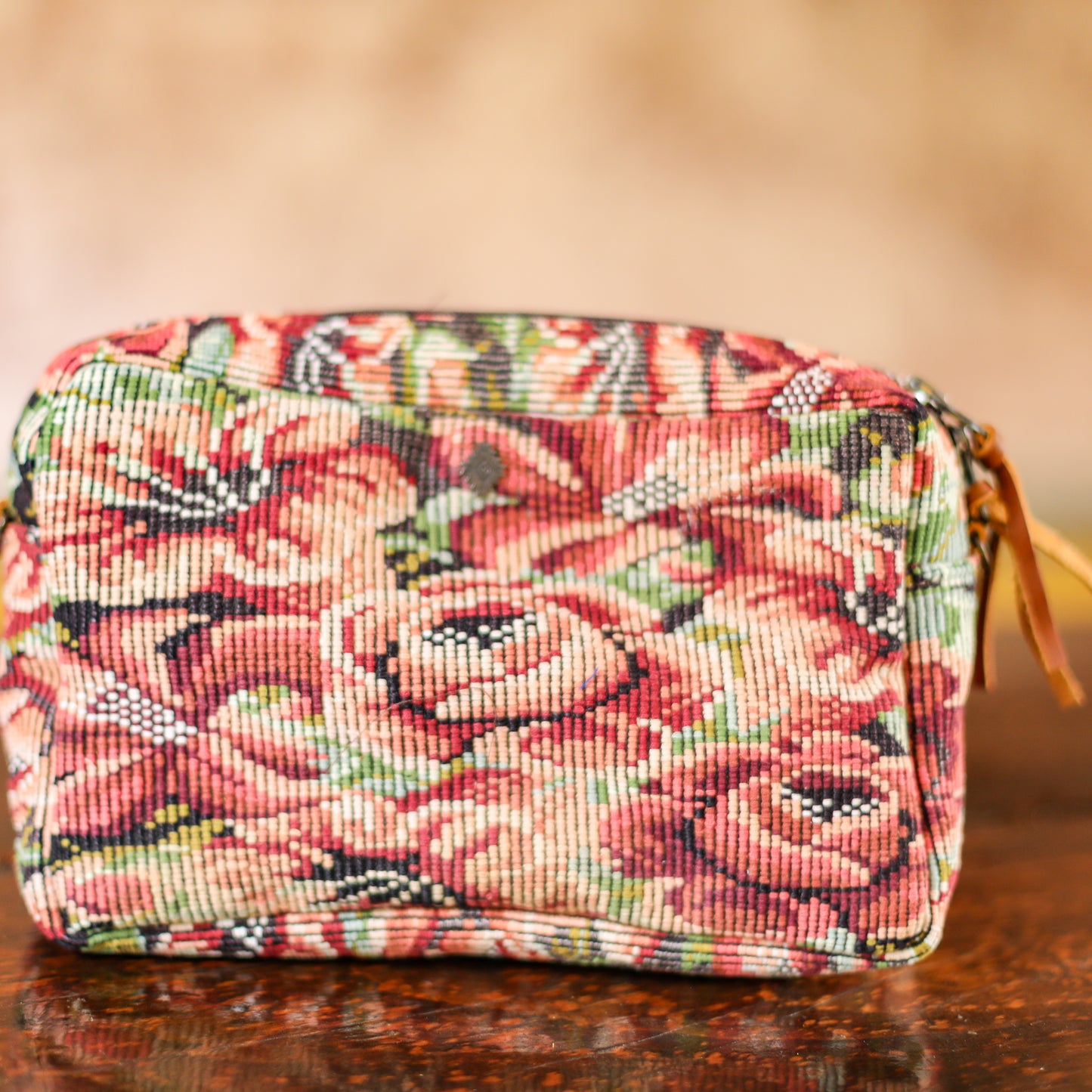 WANDER CROSSBODY BAG - LARGE - OOAK HUIPIL - CAFE - NO. 200458