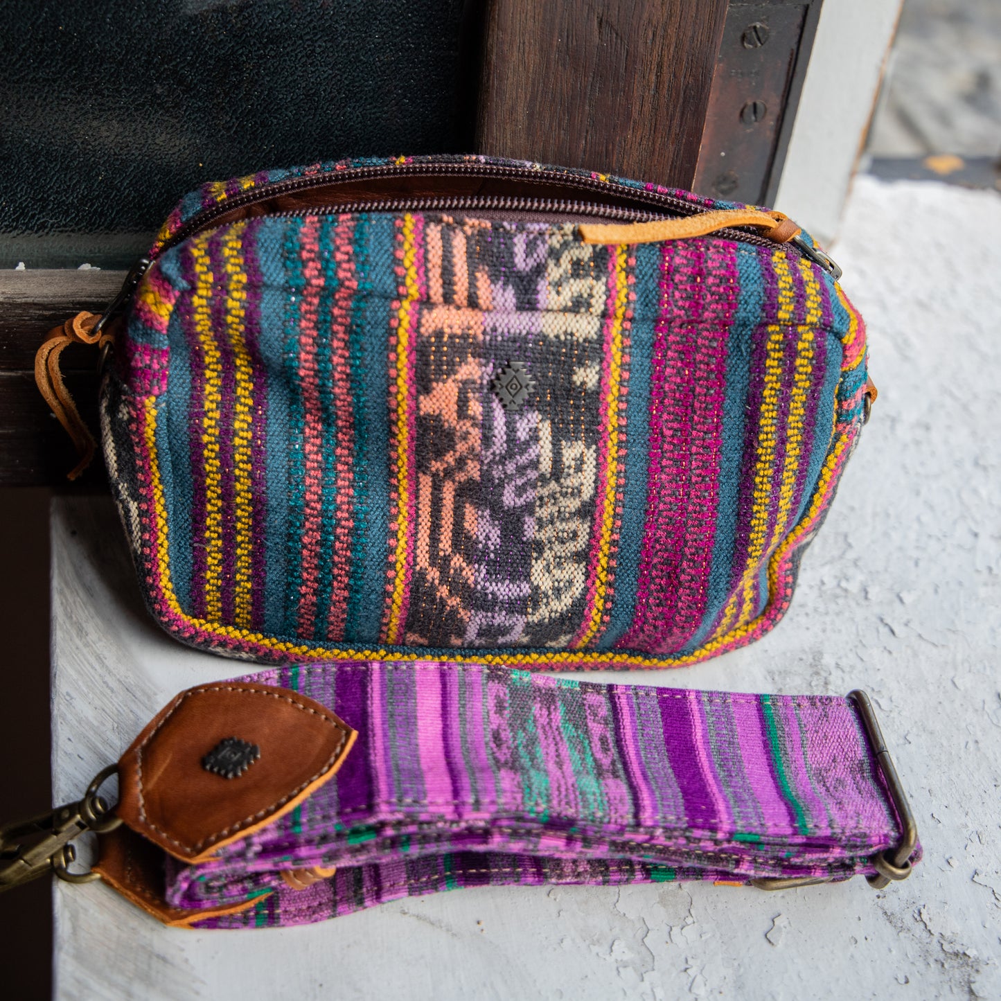 WANDER CROSSBODY BAG + STRAP SET - CORTE - CAFE - NO. 17937