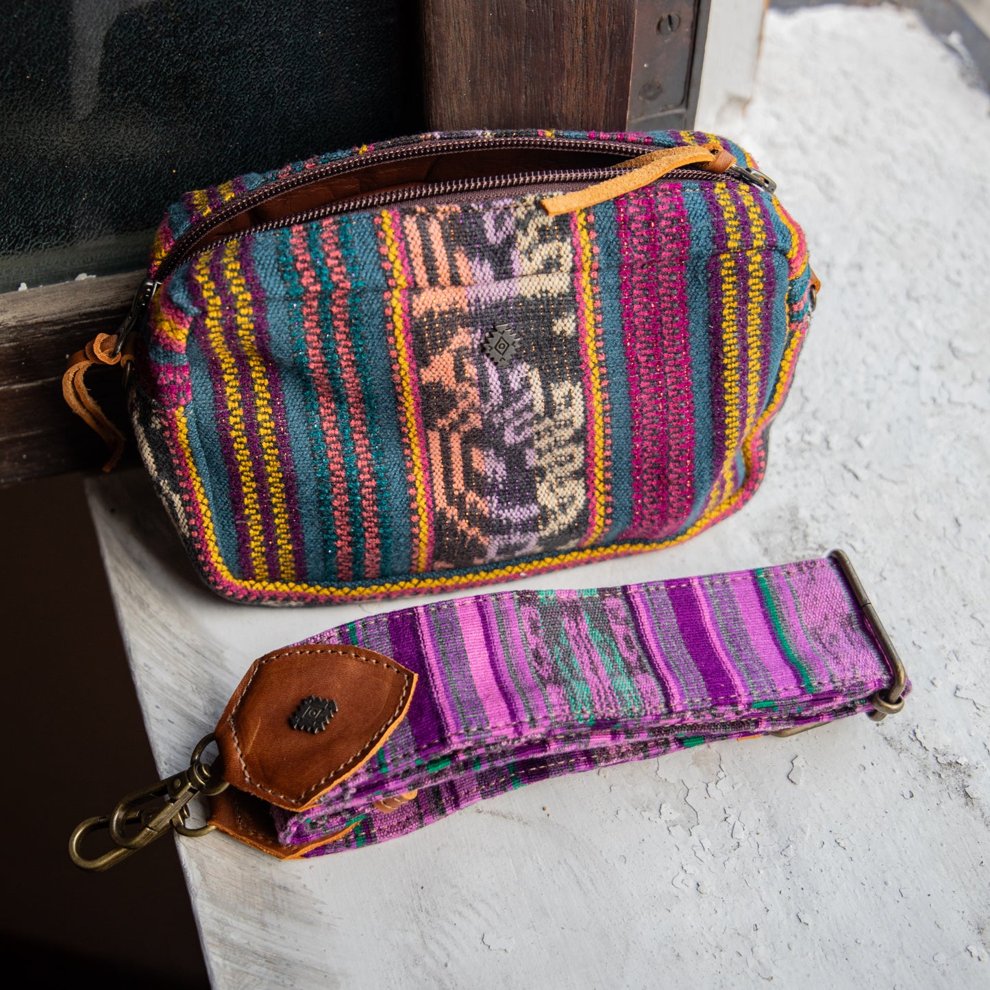 WANDER CROSSBODY BAG + STRAP SET - CORTE - CAFE - NO. 17937