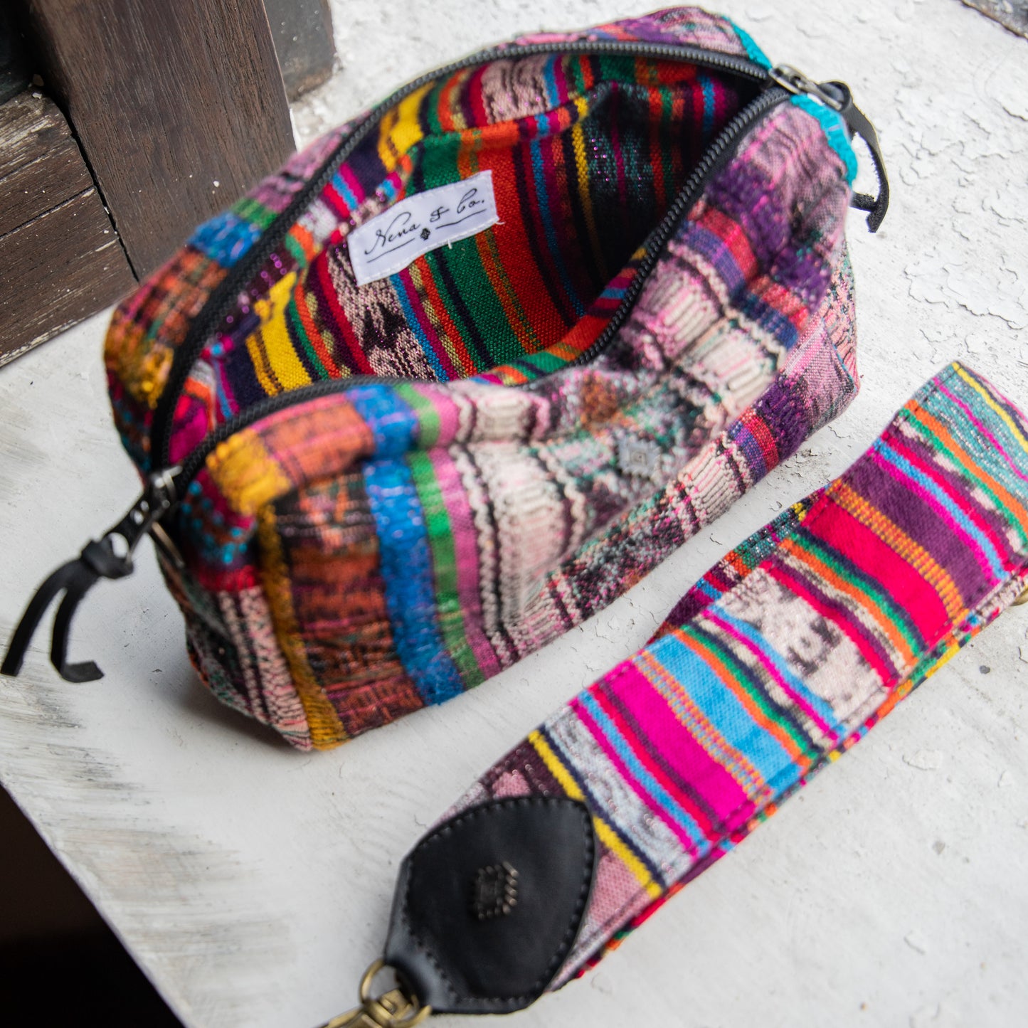 WANDER CROSSBODY BAG + STRAP SET - CORTE - BLACK - NO. 17927