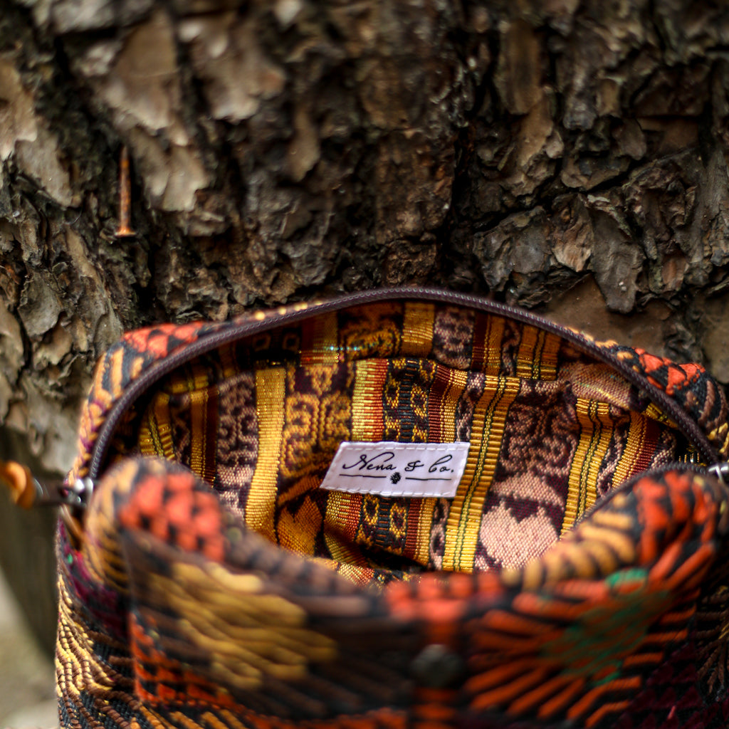 WANDER BAG - OOAK HUIPIL - CAFE - NO. 18514