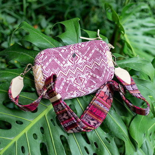 WANDER CROSSBODY SET - OOAK HUIPIL - BUTTER - NO. 17873