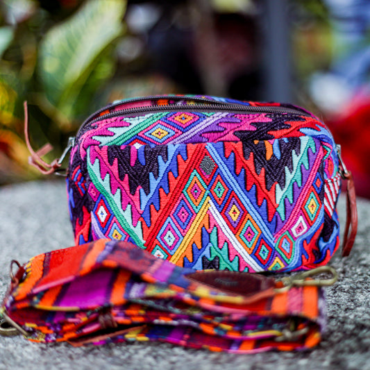 WANDER CROSSBODY SET - OOAK HUIPIL - COPPER - NO. 19337