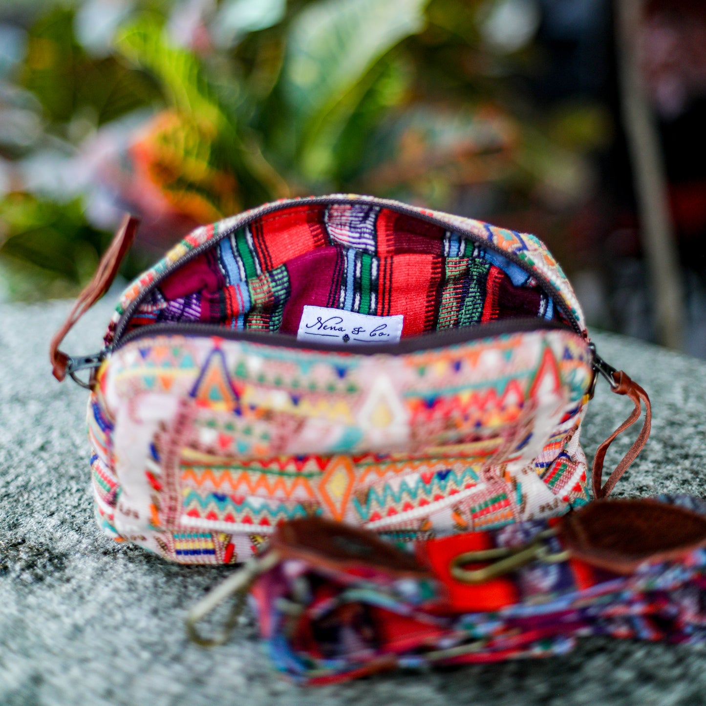WANDER CROSSBODY SET - OOAK HUIPIL - COPPER - NO. 19341