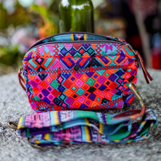 WANDER CROSSBODY SET - OOAK HUIPIL - COPPER - NO. 19340