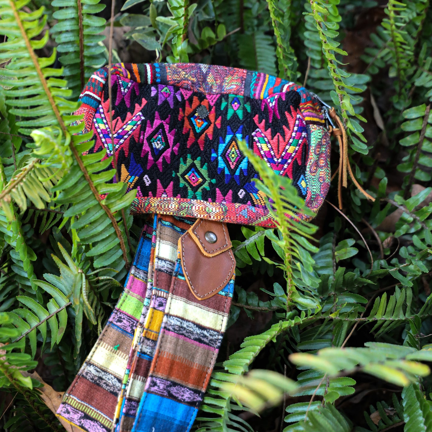 WANDER CROSSBODY SET - OOAK HUIPIL & CORTE - CAFE - NO. 200823