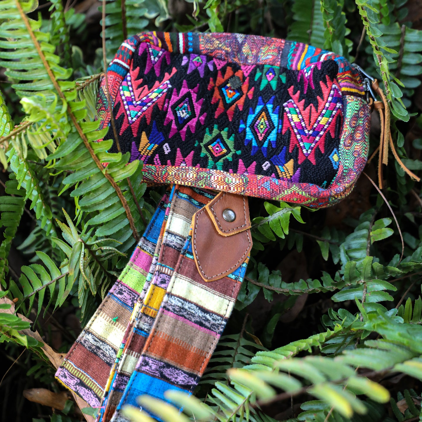 WANDER CROSSBODY SET - OOAK HUIPIL & CORTE - CAFE - NO. 200823