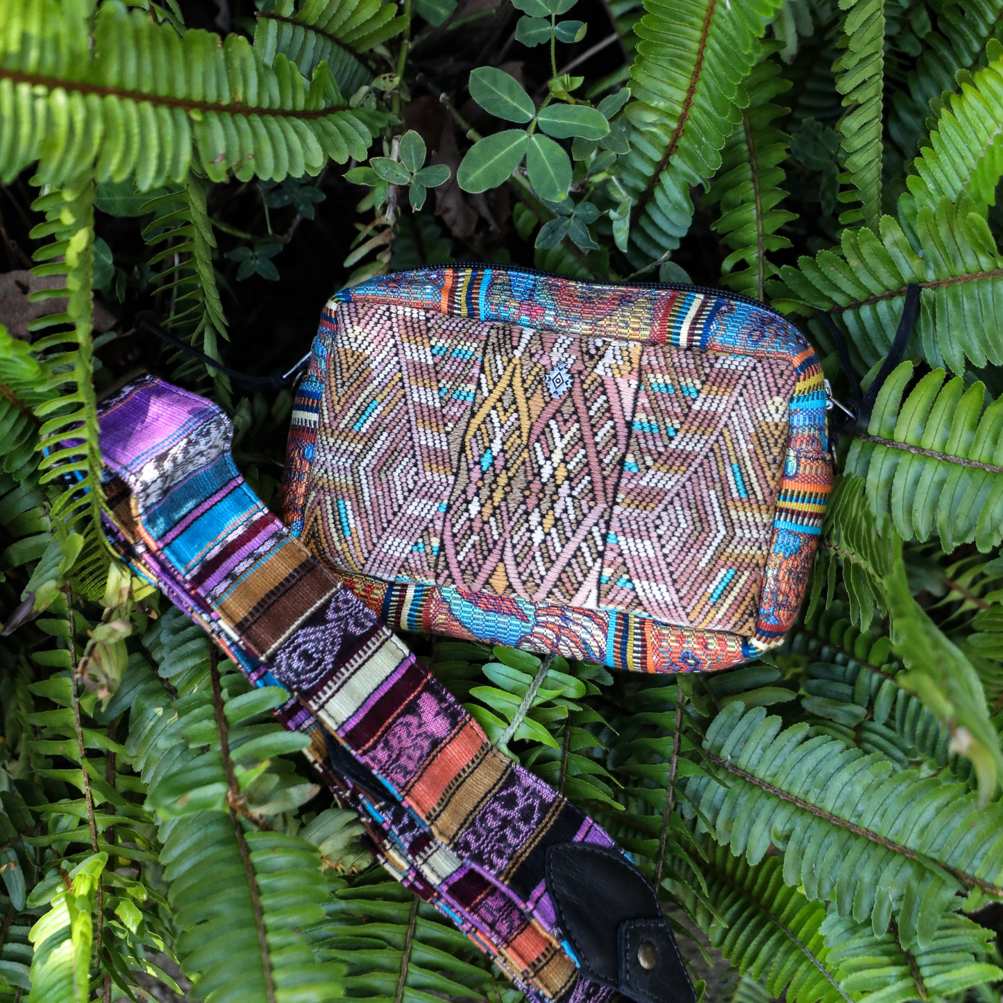 WANDER CROSSBODY SET - OOAK HUIPIL & CORTE - BLACK - NO. 200836