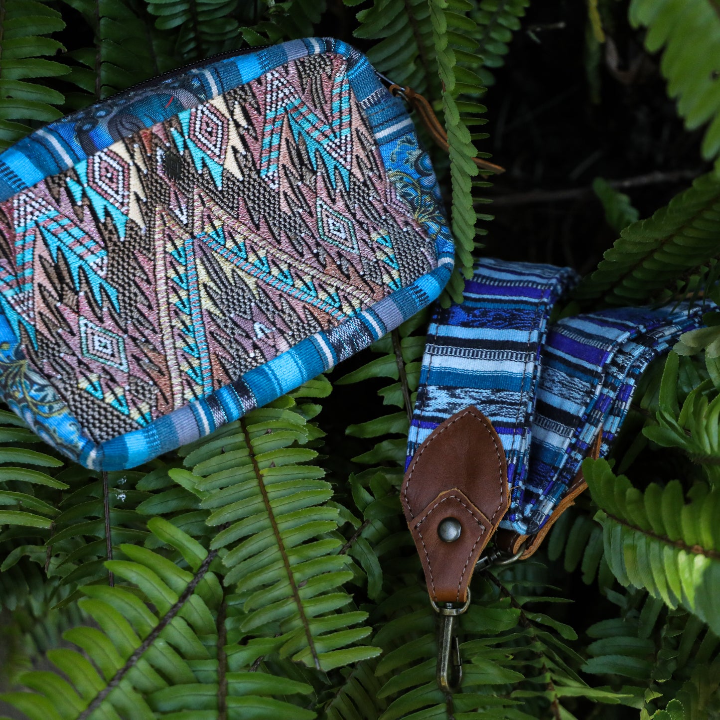 WANDER CROSSBODY SET - OOAK HUIPIL & CORTE - CAFE - NO. 200820