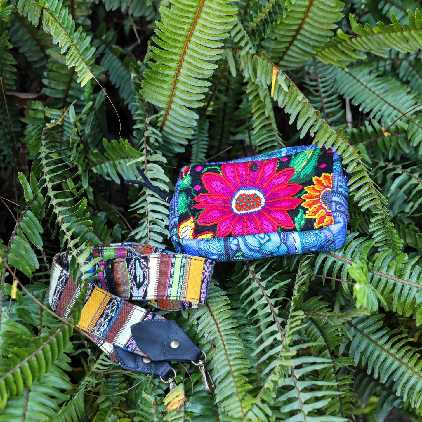 WANDER CROSSBODY SET - OOAK HUIPIL & CORTE - BLACK - NO. 200839