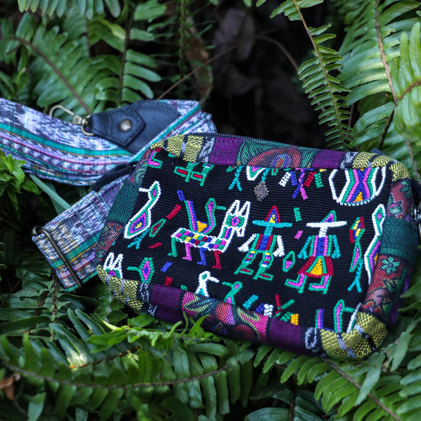WANDER CROSSBODY SET - OOAK HUIPIL & CORTE - BLACK - NO. 200838