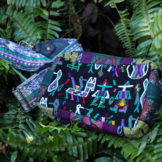 WANDER CROSSBODY SET - OOAK HUIPIL & CORTE - BLACK - NO. 200838