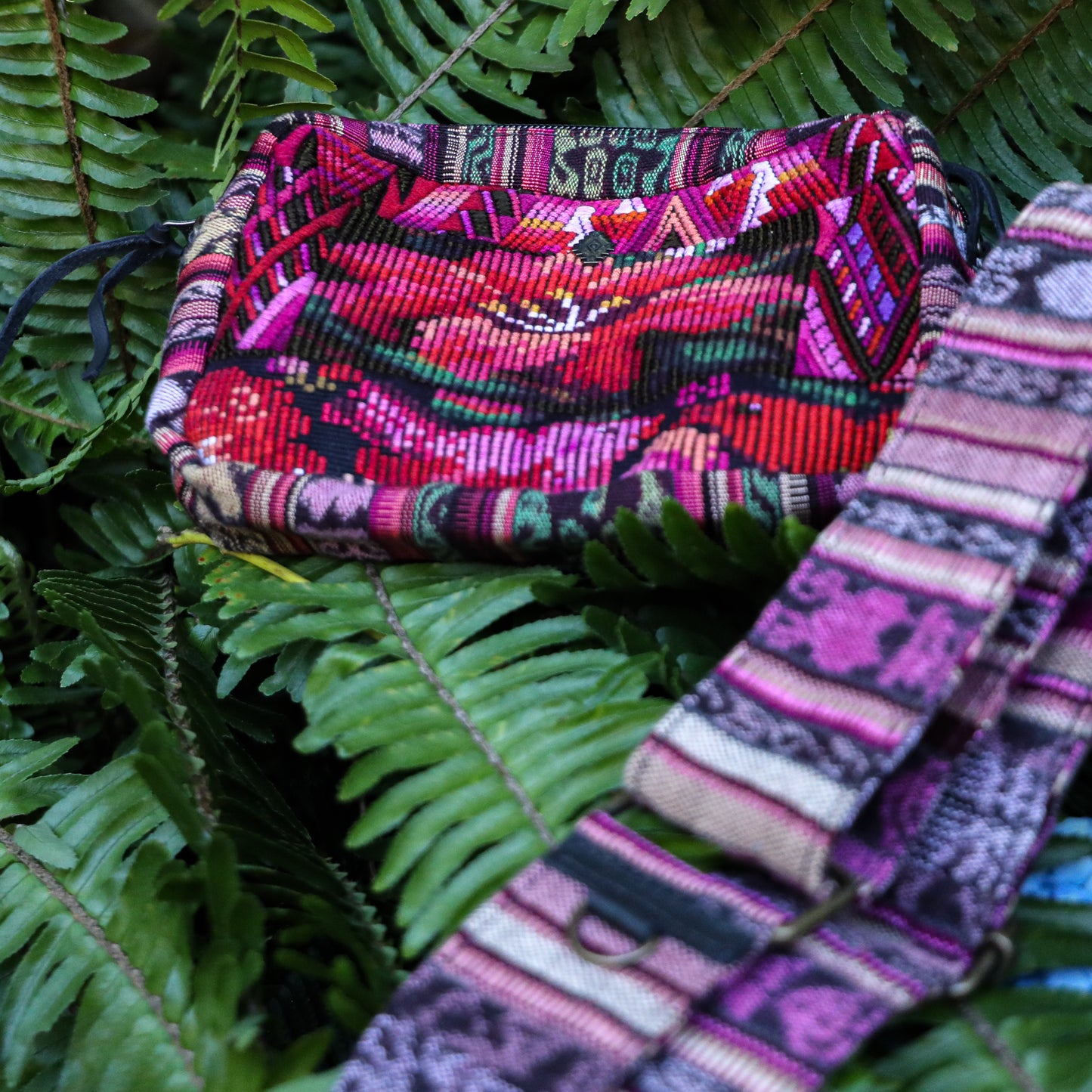 WANDER CROSSBODY SET - OOAK HUIPIL & CORTE - BLACK - NO. 200837