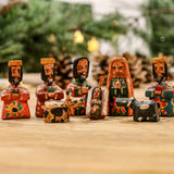HAND PAINTED WOODEN NATIVITY - SMALL - NO. 10002