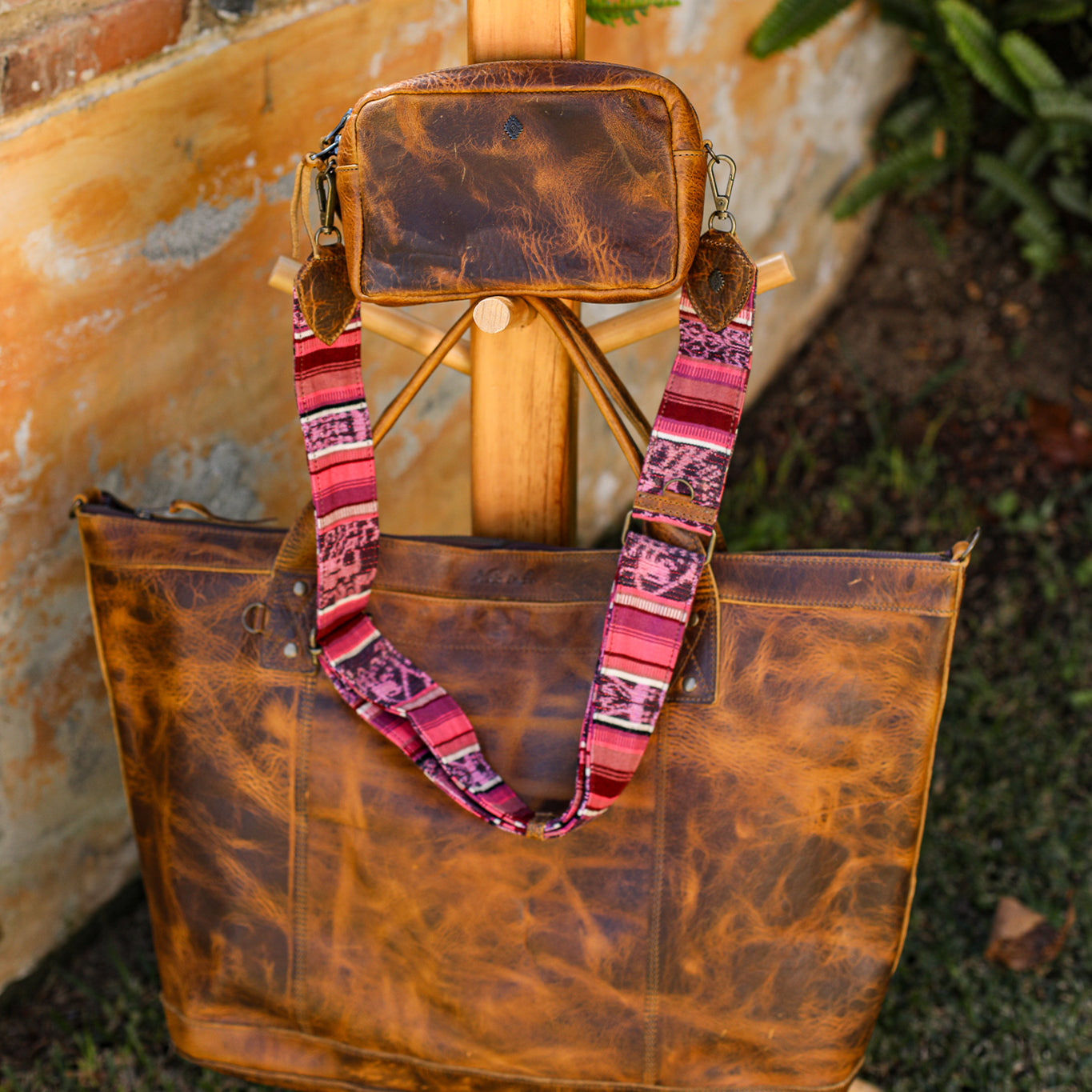 WANDER CROSSBODY BAG + STRAP SET - FULL LEATHER - WRANGLER