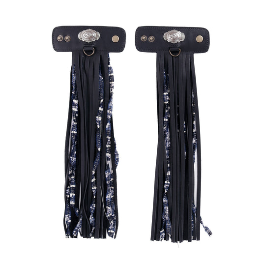 LAYERED TASSEL SET - YUCCA - BLACK
