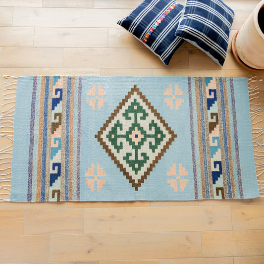 MEXICO COLLECTION - ZAPOTEC HAND-LOOMED WOOL RUG - 3 x 5' - NO. 17377