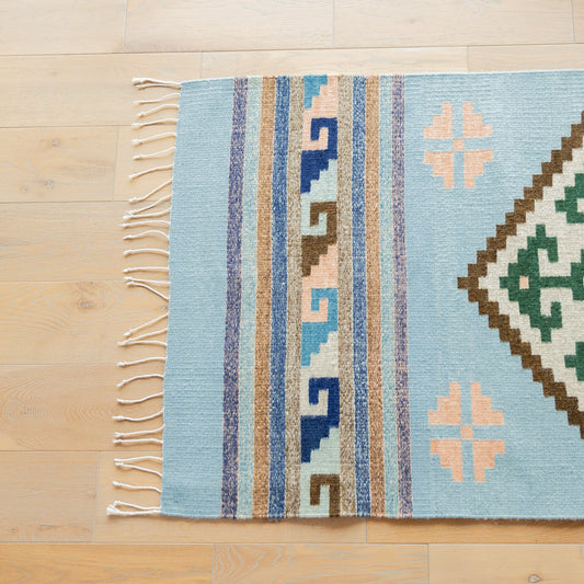 MEXICO COLLECTION - ZAPOTEC HAND-LOOMED WOOL RUG - 3 x 5' - NO. 17377