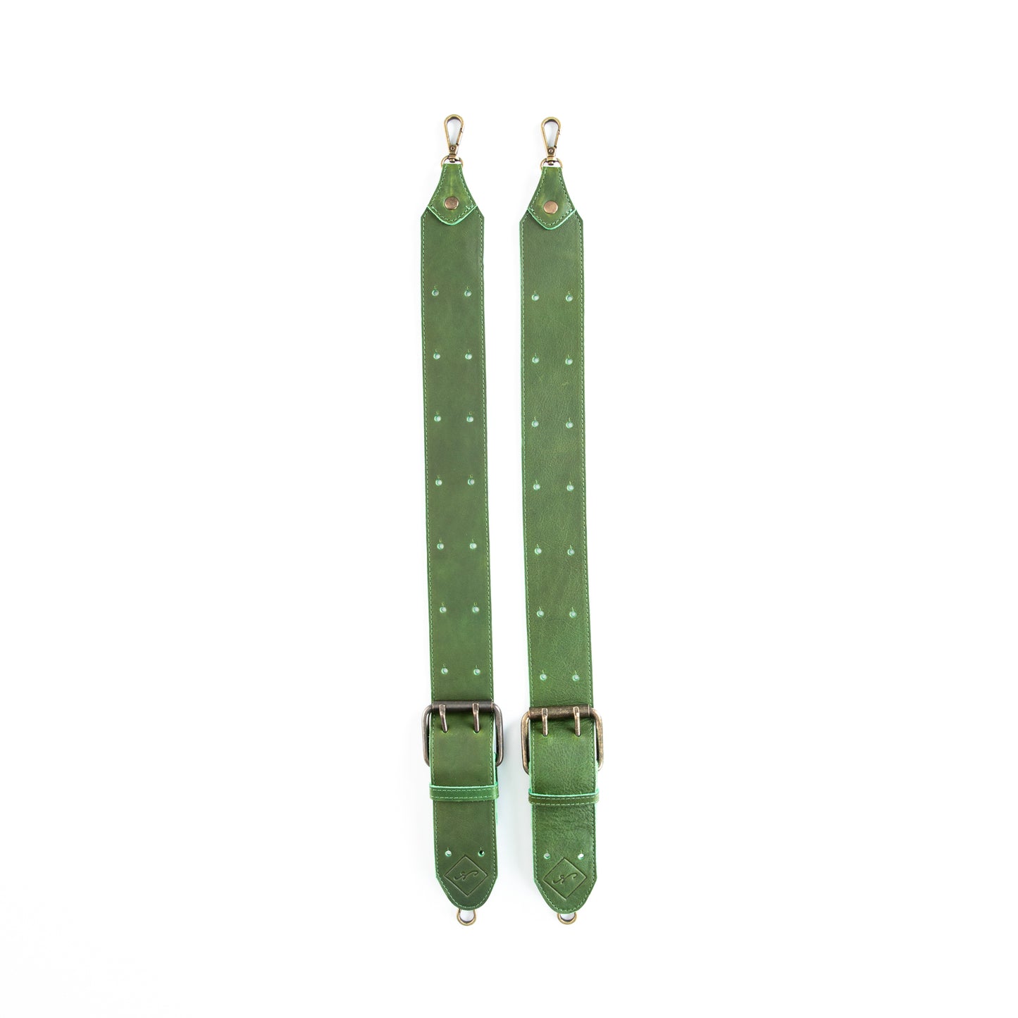 CONVERTIBLE BACKPACK STRAP SET - EMERALD LEATHER