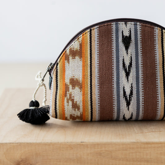DOME CLUTCH - ARTISAN COLLECTION - UMBER - SLATE LEATHER