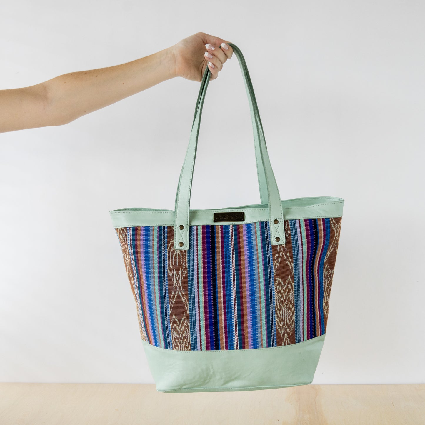 CESTA TOTE - WATER LILY - MINT