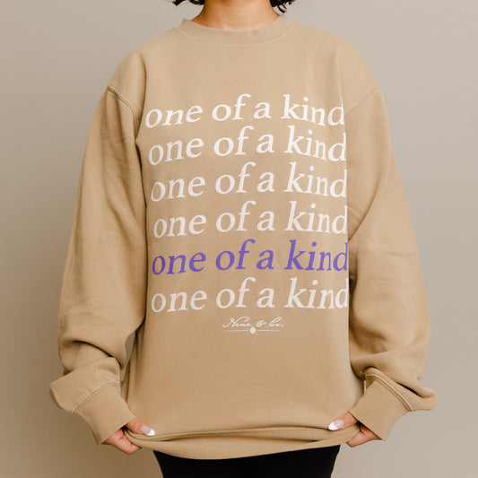 NENA & CO. APPAREL - I AM ONE OF A KIND CREWNECK SWEATSHIRT - ECRU