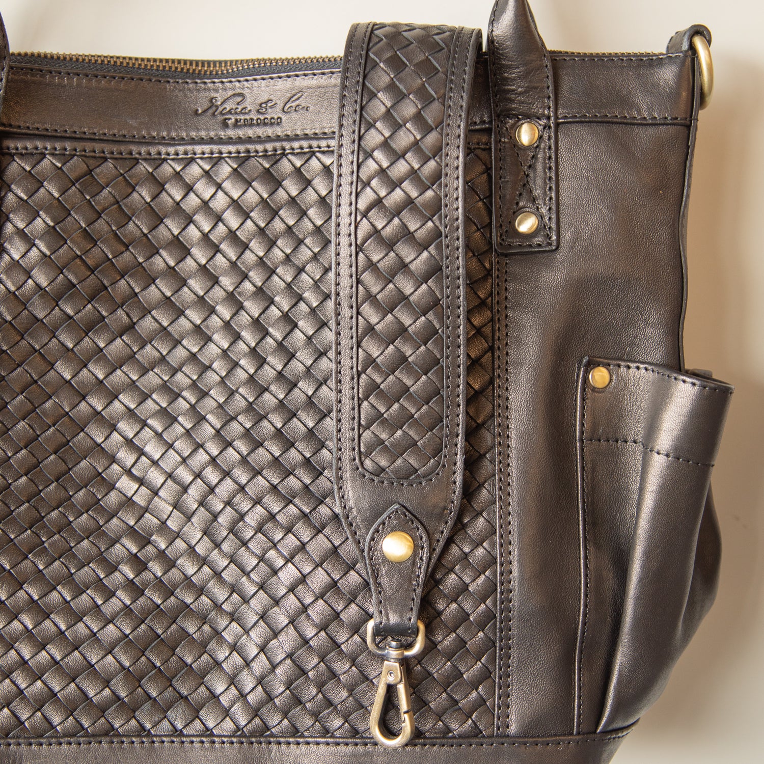 The Medium Transport Tote: Woven Handle Edition