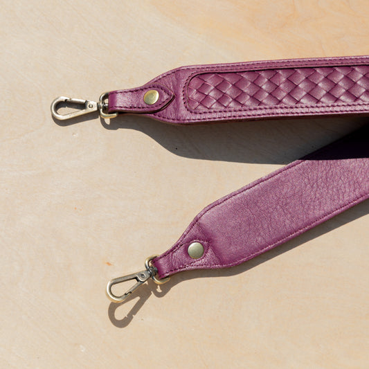 SHOULDER STRAP - MOROCCO WOVEN COLLECTION - GRAPE