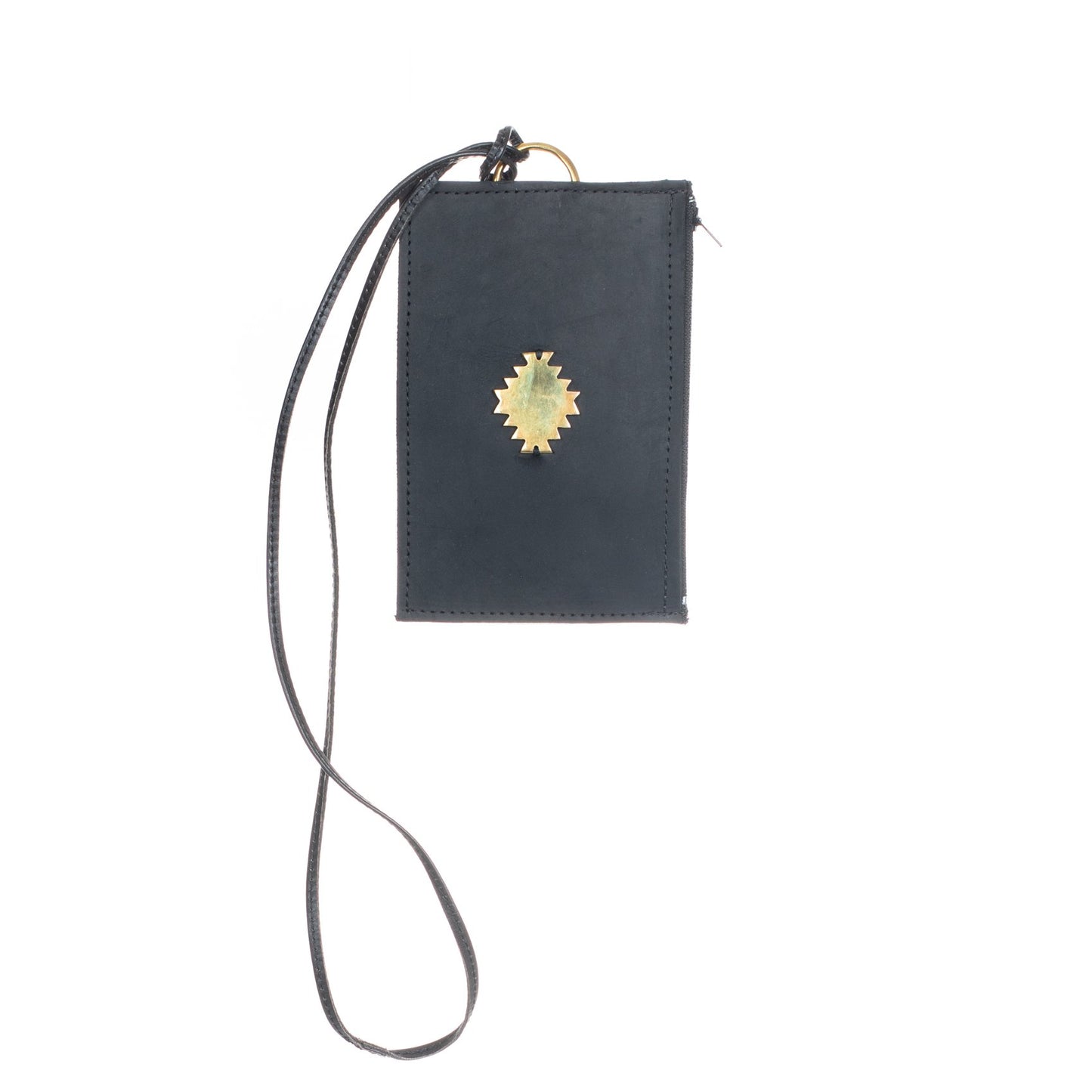 BRASS WOMANHOOD ICON CLUTCH - KENYA COLLECTION - BLACK