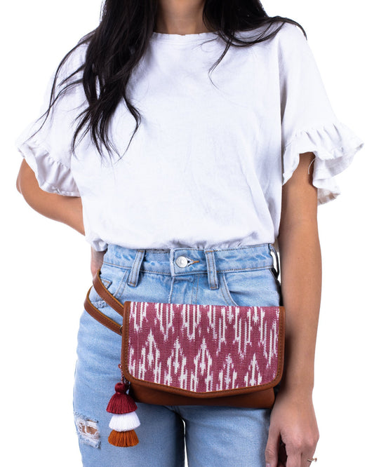 **SAMPLE** CONVERTIBLE BELT BAG - BAYA VINO - CAFE - NO. 24131