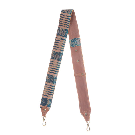 ADJUSTABLE DIAMANTE STRAP - ARTISAN CORAZÓN - CAFE LEATHER