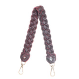 BRAIDED SHOULDER STRAP - VINO TINTO