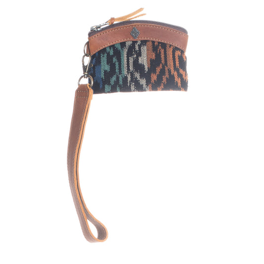 COIN PURSE WITH WRISTLET - ARTISAN HONOR - CAFE LEATHER