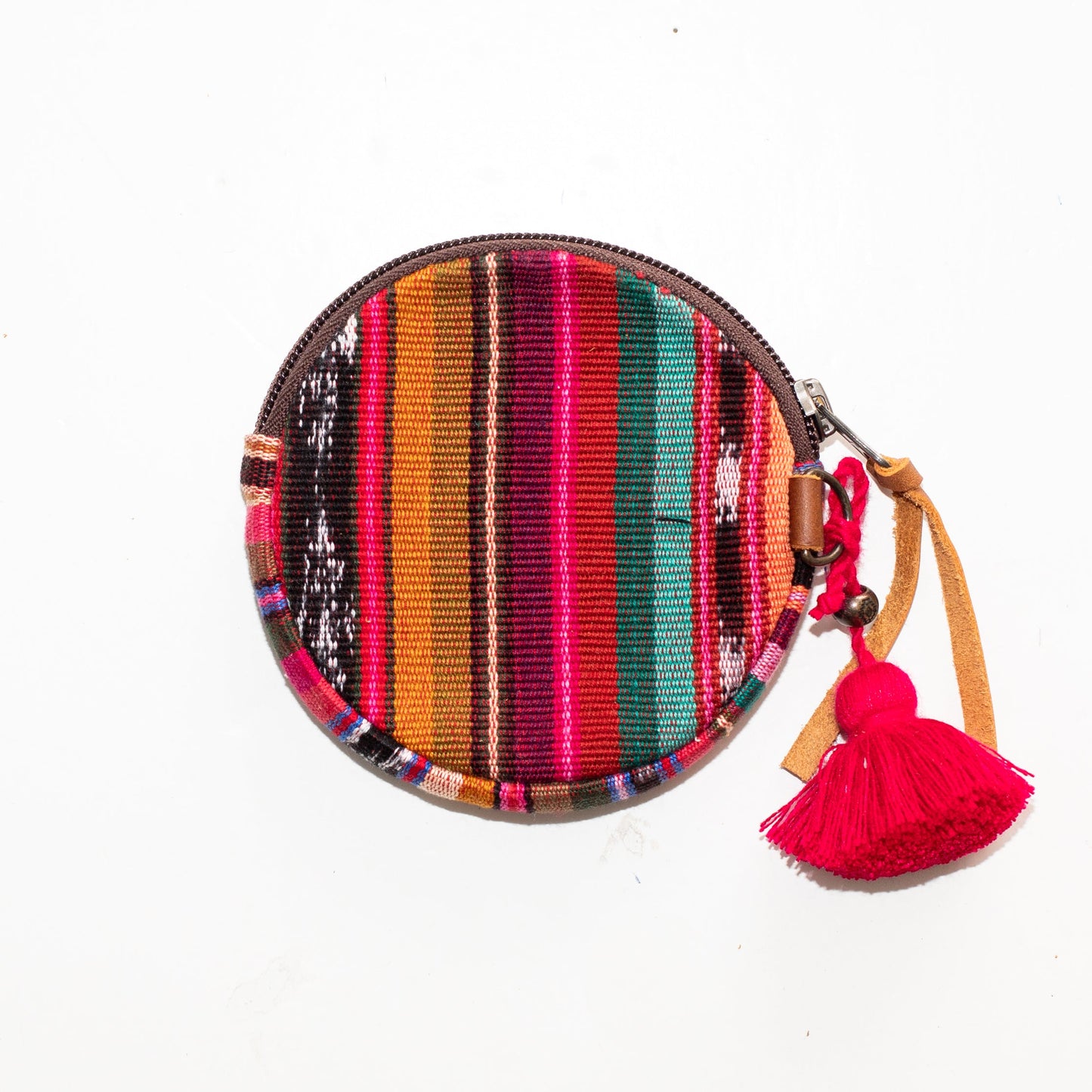 CIRCLE COIN PURSE - JAVANA - CAFE