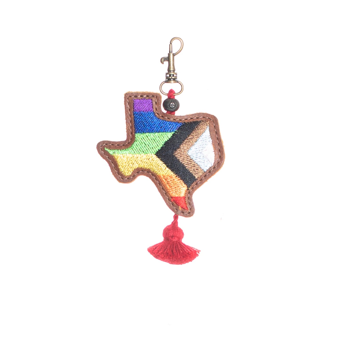 TEXAS PRIDE - LEATHER CHARM WITH TASSEL
