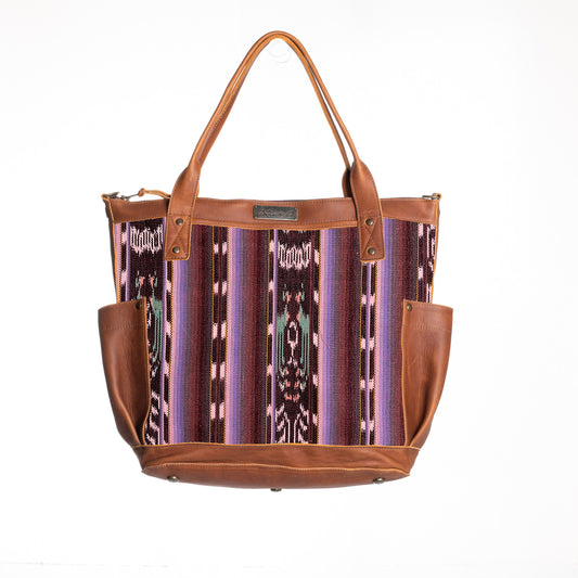 THE PERFECT BAG FULL - ARTISAN COLLECTION - HYACINTH - CAFE LEATHER