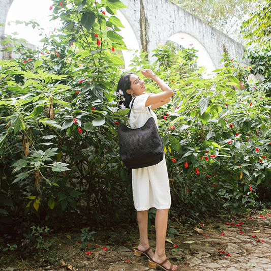 NARRA HOBO BAG - FULL - PHILIPPINES COLLECTION - BLACK